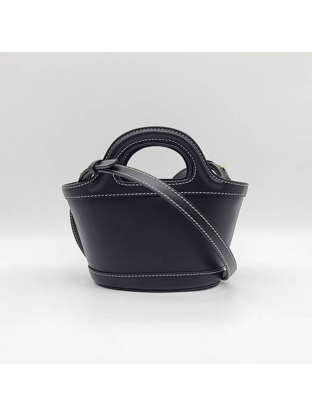 Tropicalia Micro Leather Tote Bag Black - MARNI - BALAAN 5