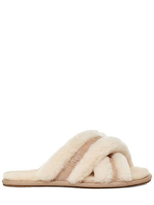 Scuffita Fur Slippers Sand - UGG - BALAAN.