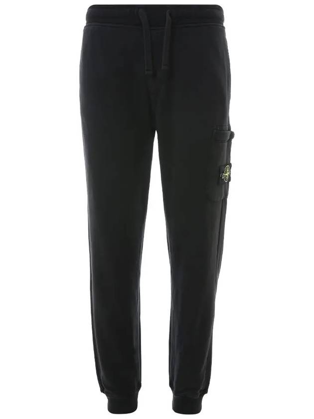 Wappen Patch Cargo Jogger Track Pants Black - STONE ISLAND - BALAAN 3