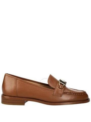 Michael Kors Tiegan Leather Logo Plaque Loafers, Brand Size 7 ( US Size 7 ) - MICHAEL KORS - BALAAN 1