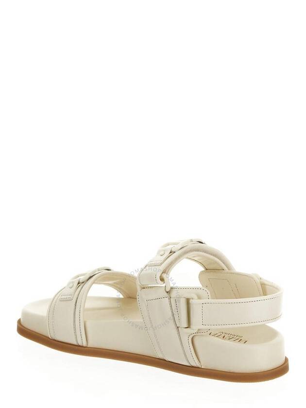 Valentino Garavani Vlogo Signature Touch-Strap Sandals, Brand Size 37 (US Size 7) - VALENTINO - BALAAN 3