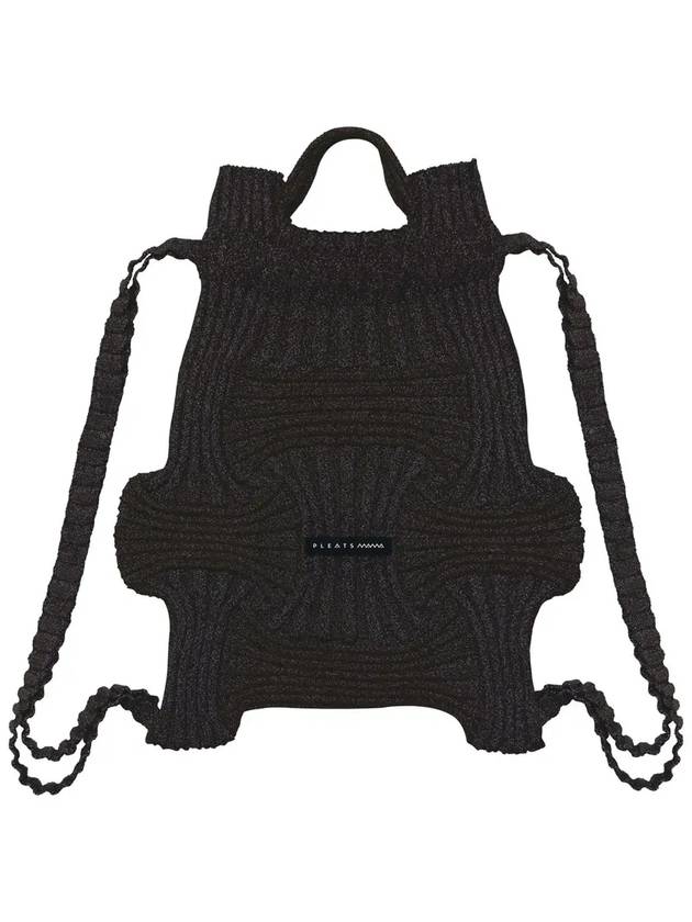 Bow backpack glitter black - PLEATSMAMA - BALAAN 1