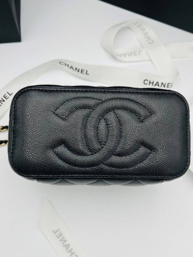 Classic Caviar Vanity Cross Bag Gold Plated Black - CHANEL - BALAAN 5