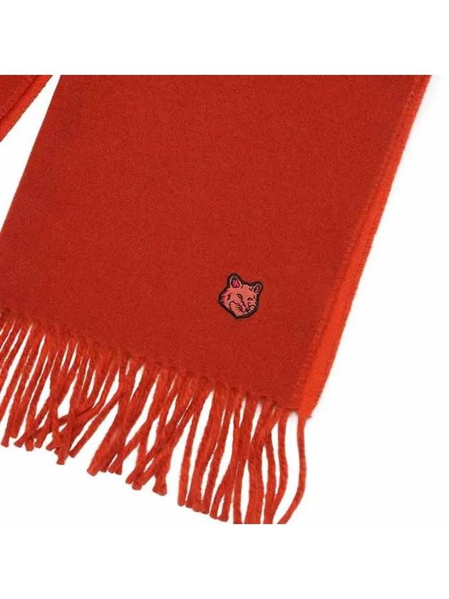 Women's Foxhead Patch Scarf LW06201WA0018 M669 - MAISON KITSUNE - 5