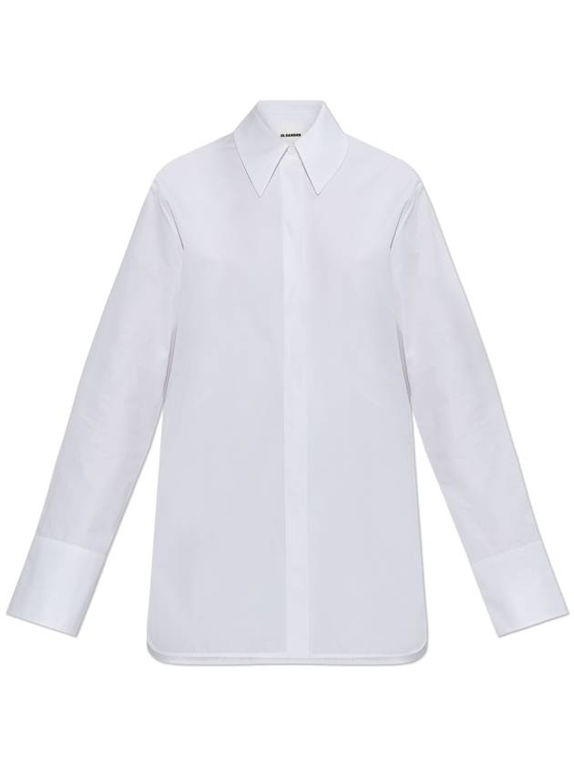 JIL SANDER Cotton Shirt, Women's, White - JIL SANDER - BALAAN 1