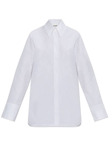 JIL SANDER Cotton Shirt, Women's, White - JIL SANDER - BALAAN 1