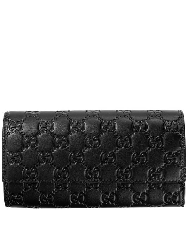 Signature Long Wallet Black - GUCCI - BALAAN 1