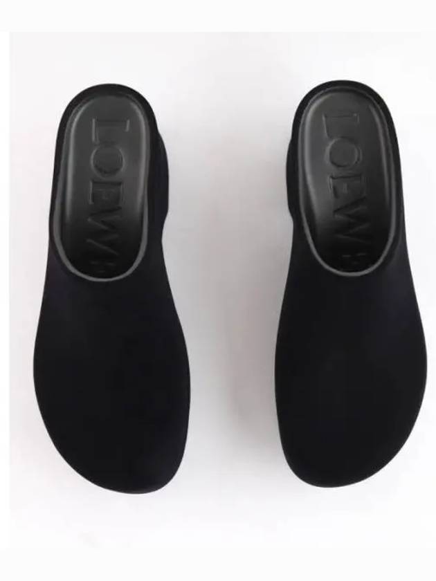 Terra Foam Clog Flocked Rubber Slip-Ons Black - LOEWE - BALAAN 2