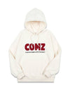 Felt Logo Hoodie Cream - COMMONZ - BALAAN 1