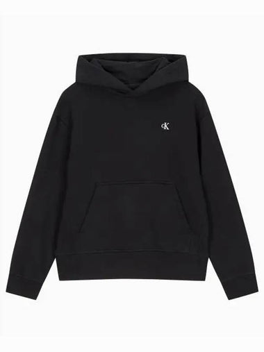 JEANS Women s Black Archive Relaxed Fit CK Small Logo Brushed Hoodie 40WH100 BAE - CALVIN KLEIN - BALAAN 1