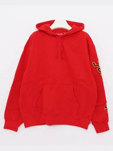 Sleeve Arc Side Logo Sweat Hooded Men s Hoodie FW23SW49 RED 270222 1040419 - SUPREME - BALAAN 1