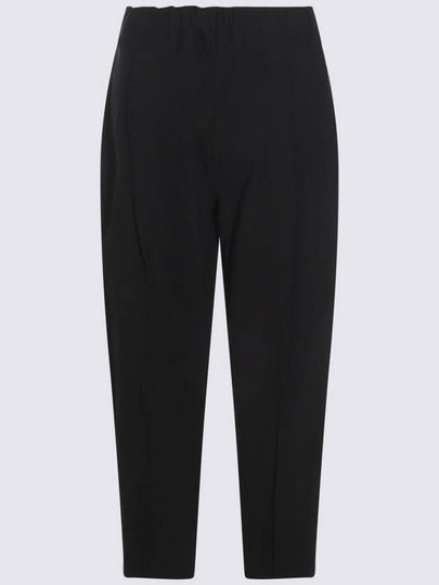 Issey Miyake Black Cotton Pants - ISSEY MIYAKE - BALAAN 2