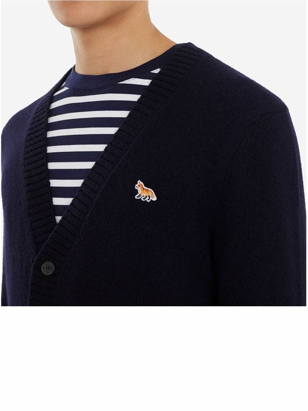 Baby Fox Patch Cosy Cardigan Navy - MAISON KITSUNE - BALAAN 6