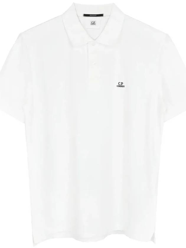 Stretch Piquet Regular Polo Shirt White - CP COMPANY - BALAAN 2