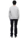 Classic Loopback Terry Tonal 4-Bar Relaxed Fit Crewneck Sweatshirt Pale Grey - THOM BROWNE - BALAAN 6