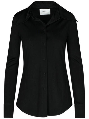 Jil Sander Black Viscose Shirt - JIL SANDER - BALAAN 1