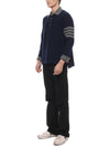 4-bar Striped Knit Top Navy - THOM BROWNE - BALAAN 5