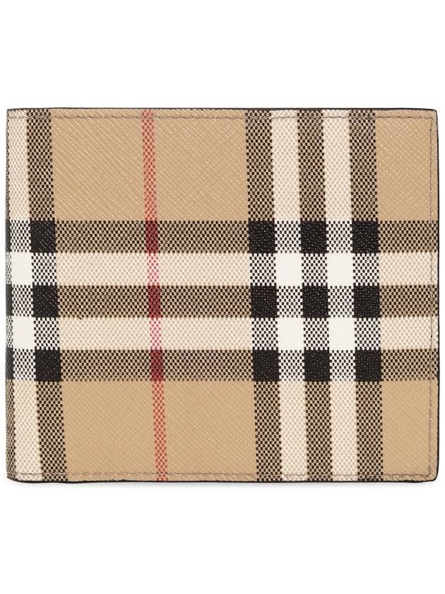 Check Pattern Half Halfwallet Beige - BURBERRY - BALAAN 1