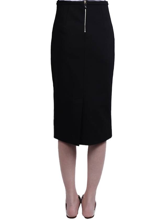 Felice Stretch Jersey Pencil Skirt Black - MAX MARA - BALAAN.