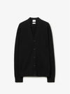 EKD Motif Cashmere Cardigan Black - BURBERRY - BALAAN 2