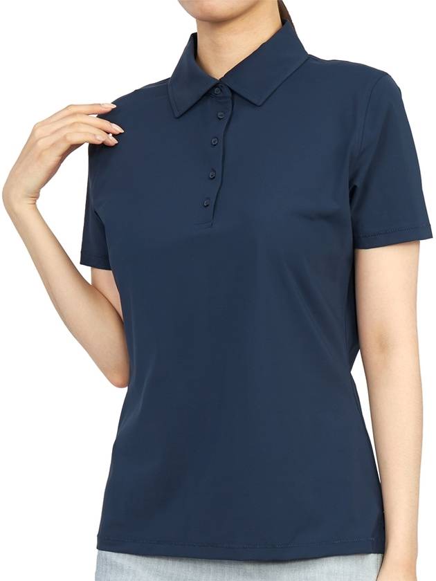 Women's Featherweight Short Sleeve PK Shirt Twilight - G/FORE - BALAAN 6