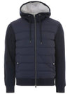 Light Down Hooded Jacket Navy - HERNO - BALAAN 2