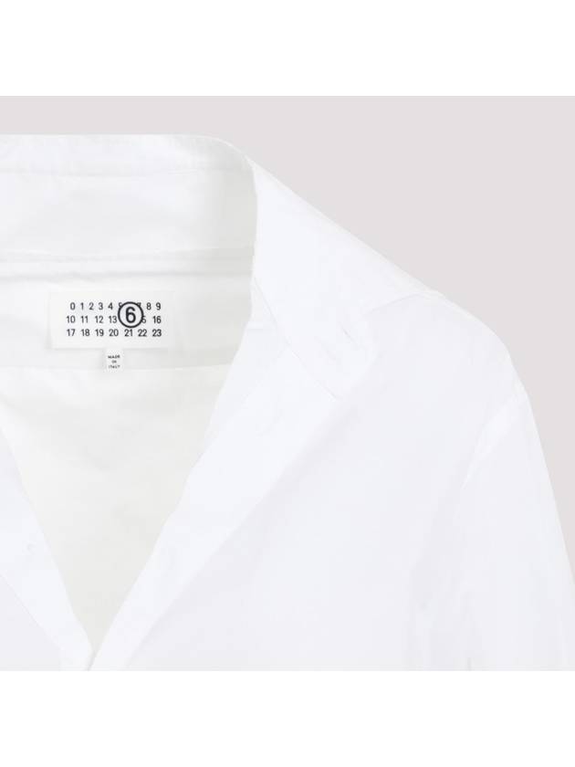 Cotton Long Sleeve Shirt White - MAISON MARGIELA - BALAAN 4