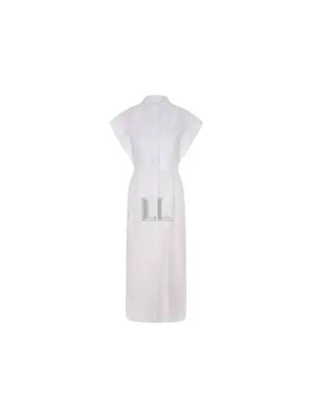 Poplin Pencil Midi Dress White - ALEXANDER MCQUEEN - BALAAN 2