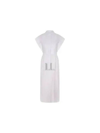 Poplin Pencil Midi Dress White - ALEXANDER MCQUEEN - BALAAN 2