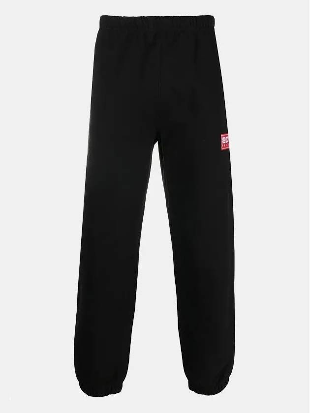 Logo Patch Jogger Track Pants Black - KENZO - BALAAN 4