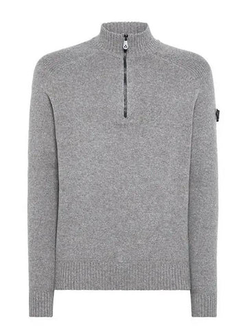 BRAILLE half zip up knit gray - PEUTEREY - BALAAN 1