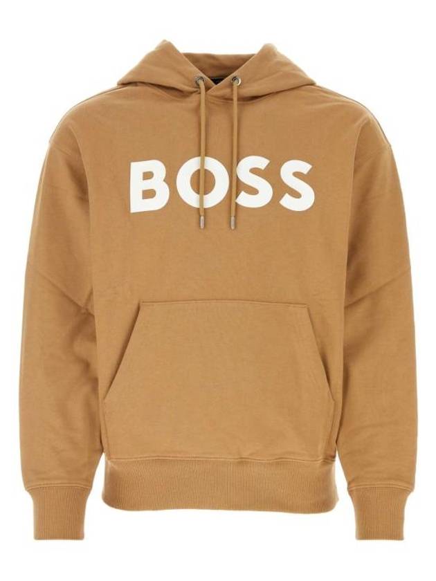 Sullivan Logo Hoodie Camel - HUGO BOSS - BALAAN 1