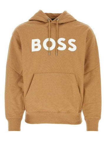 Sullivan Logo Hoodie Camel - HUGO BOSS - BALAAN 1