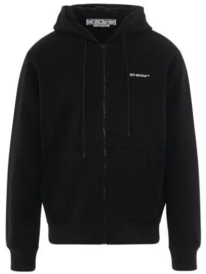 Wave Diag Striped Zip-Up Hoodie Black - OFF WHITE - BALAAN 2