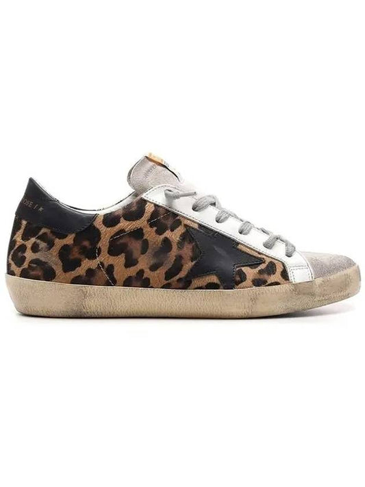 Superstar Leopard Low Top Sneakers Beige - GOLDEN GOOSE - BALAAN 1