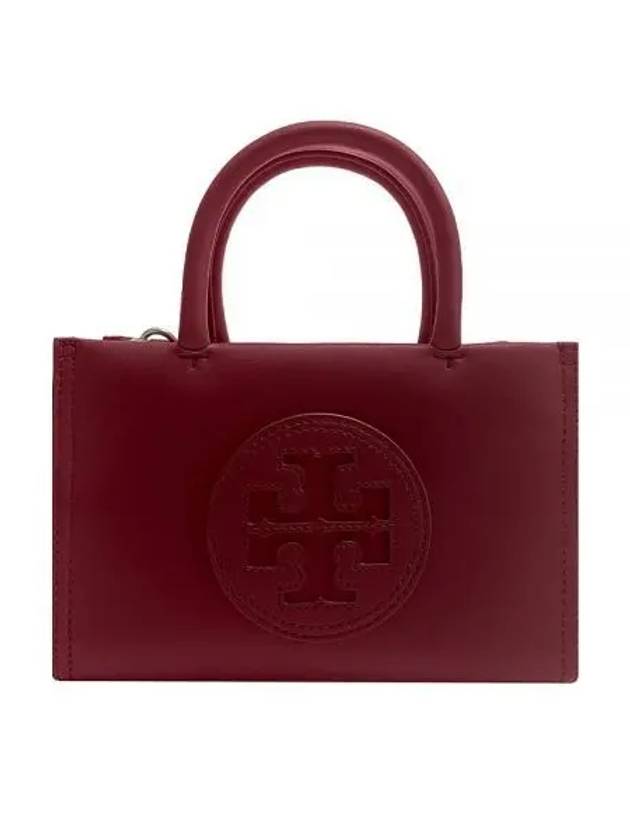 Ella Bio Mini Tote Bag Burgundy - TORY BURCH - BALAAN 2