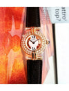 Clos Trinity Tricolor Roman Dial Full Diamond Women s Leather Quartz Watch - CARTIER - BALAAN 3