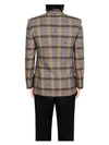 Web Label Check Pocket Wool Jacket Brown - GUCCI - BALAAN 4