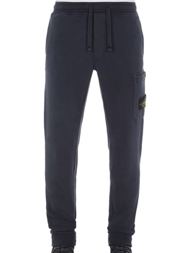 Waffen Patch Cotton Fleece Track Pants Navy - STONE ISLAND - BALAAN 2