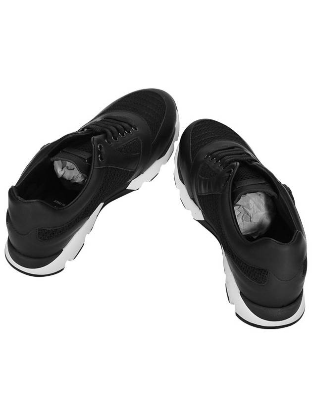 Skull Leather Low Top Sneakers Black - PHILIPP PLEIN - BALAAN 6