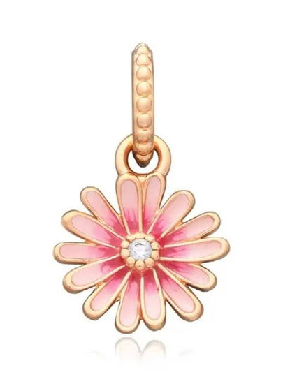 Daisy Flower Dangle Bracelet Charm Pink - PANDORA - BALAAN 2