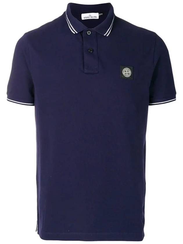 Stone logo two line wappen patch PK short sleeve t shirt 101522S18 V0026 - STONE ISLAND - BALAAN 2