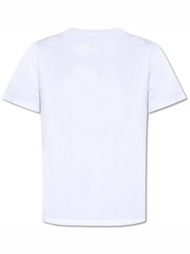 Robot Print Cotton Short Sleeve T-Shirt White - PAUL SMITH - BALAAN 4