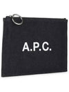 Logo Denim Pouch Indigo - A.P.C. - BALAAN 4