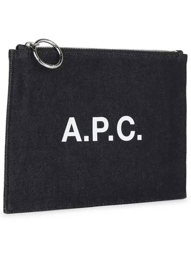 Logo Denim Pouch Indigo - A.P.C. - BALAAN 4