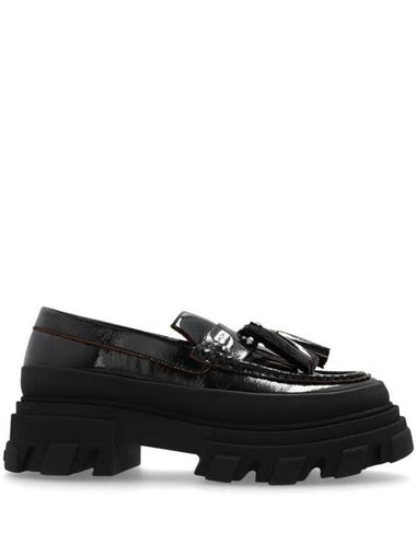 Tassel Detail Loafers Black - GANNI - BALAAN 1