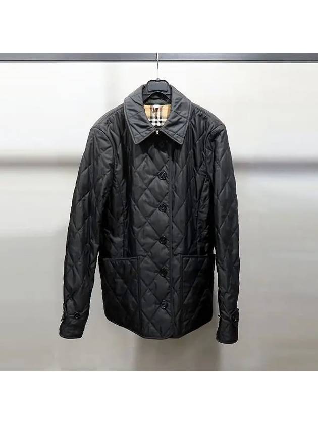 8049866 Black color diamond Fernelli women s quilted jacket L size - BURBERRY - BALAAN 1