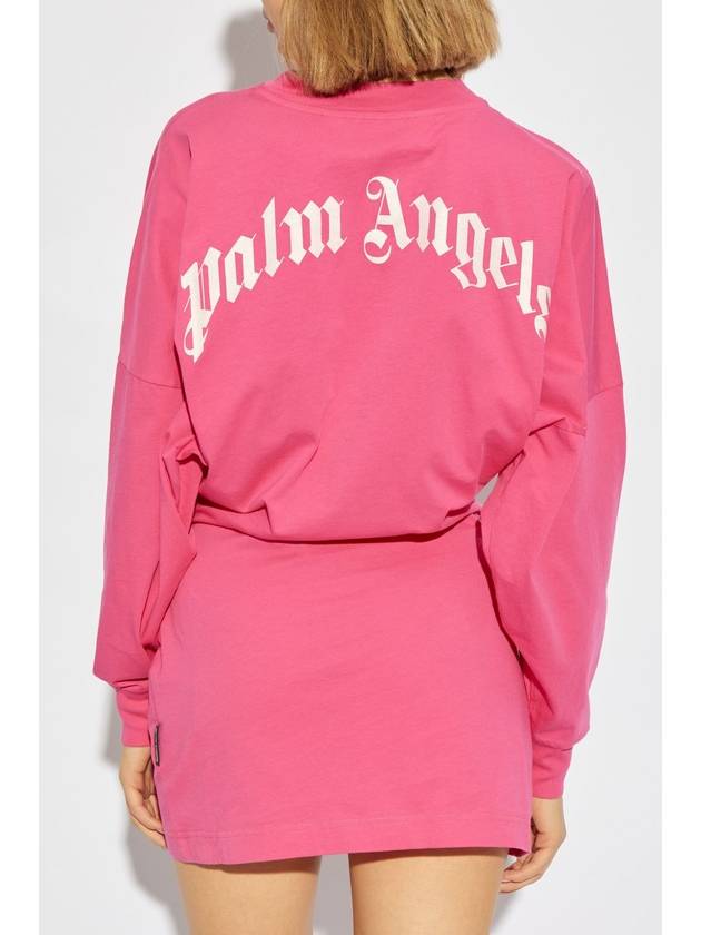 Palm Angels Dress With Logo, Women's, Pink - PALM ANGELS - BALAAN 4