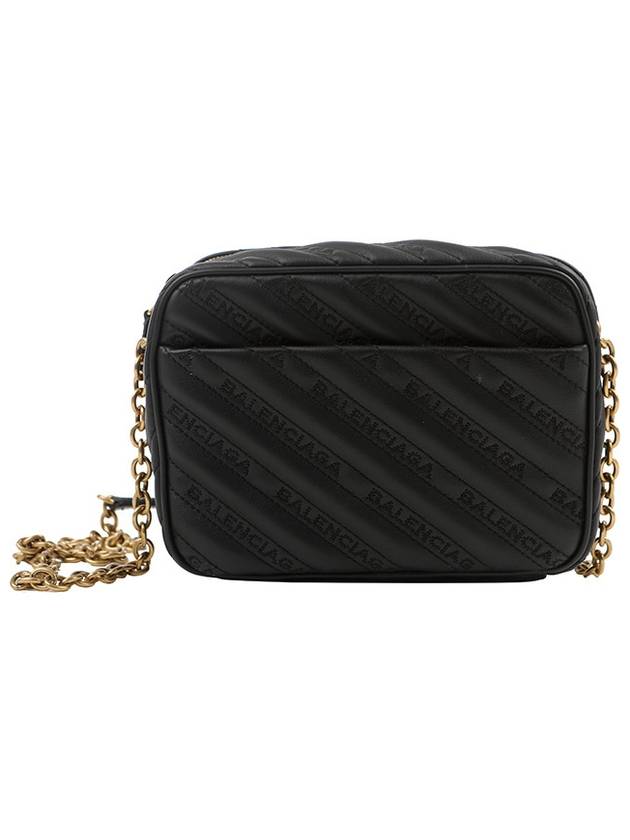 Blanket Reporter Chain Cross Bag Black - BALENCIAGA - BALAAN 3