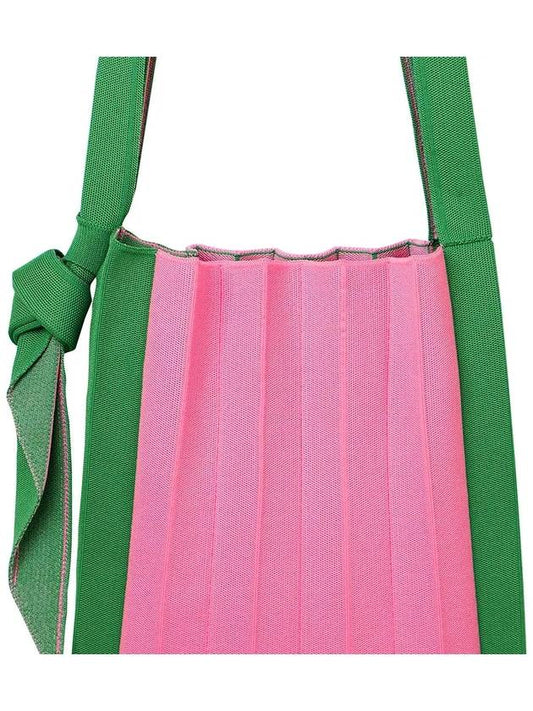 New Cross Bag Pink Green - PLEATSMAMA - BALAAN 2